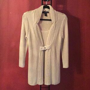 VENUE CABLE KNIT CARDIGAN SIZE S